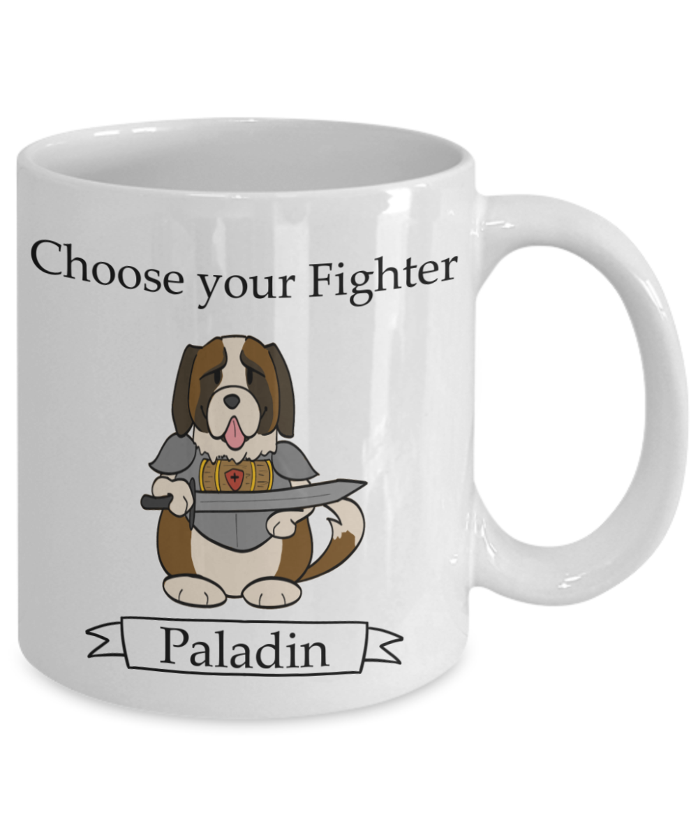 Dungeons and Dogs Paladin Mug