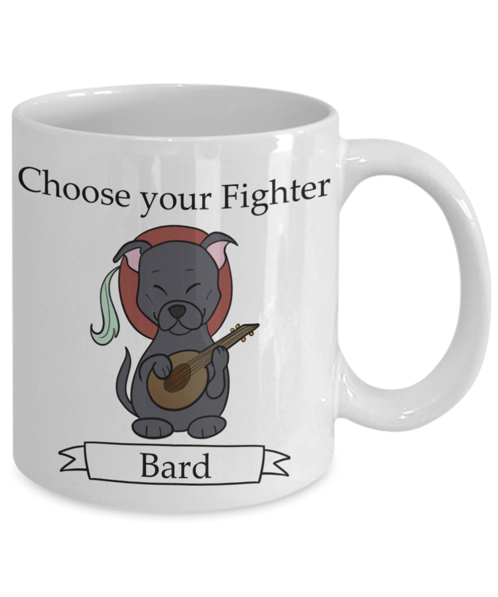 Dungeons and Dogs Bard mug