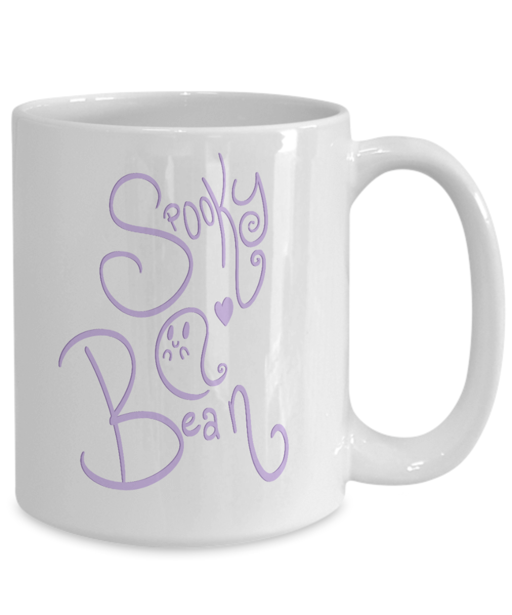 Spooky Bean Ghost 11oz / 15oz Coffee Mug