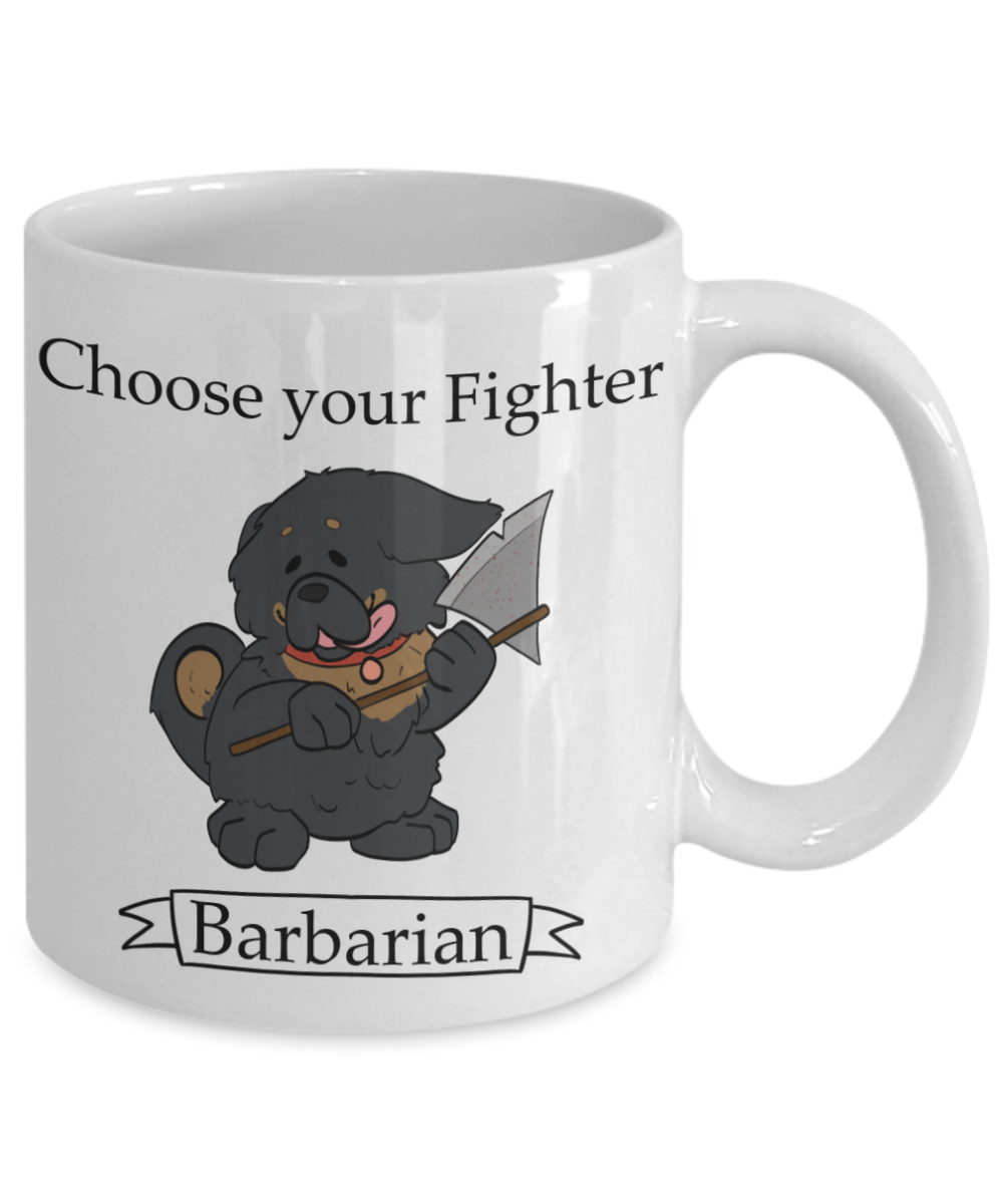Dungeons and Dogs Barbarian Coffee Mug