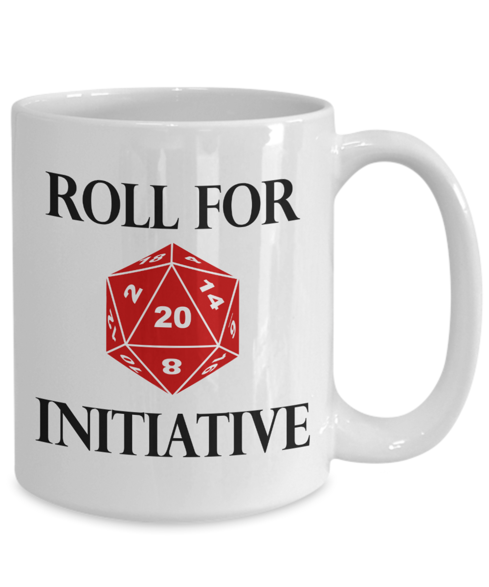 Roll for Initiative Dungeons and Dragons 11oz / 15oz Coffee Mug