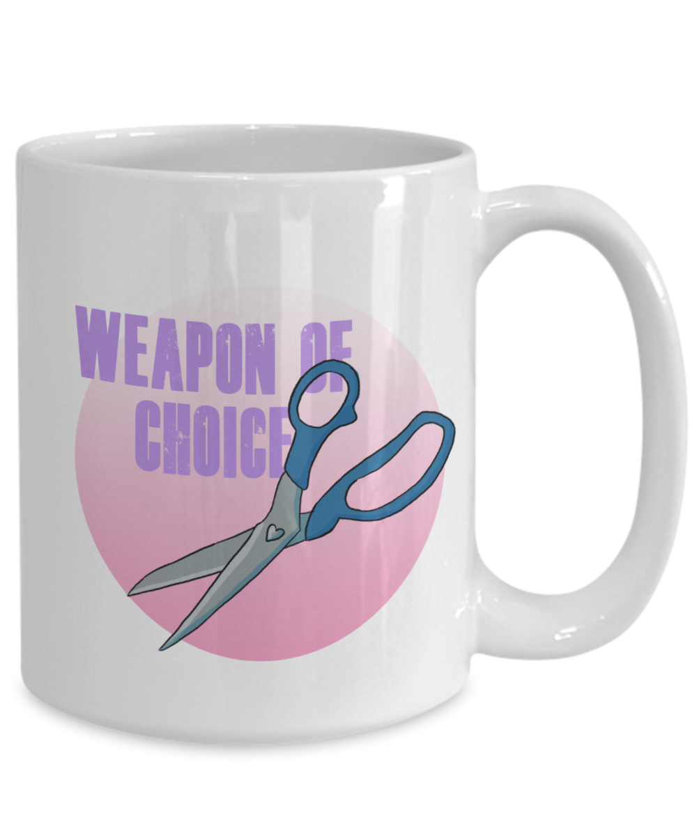Weapon of choice Sewing 11oz / 15oz Coffee Mug