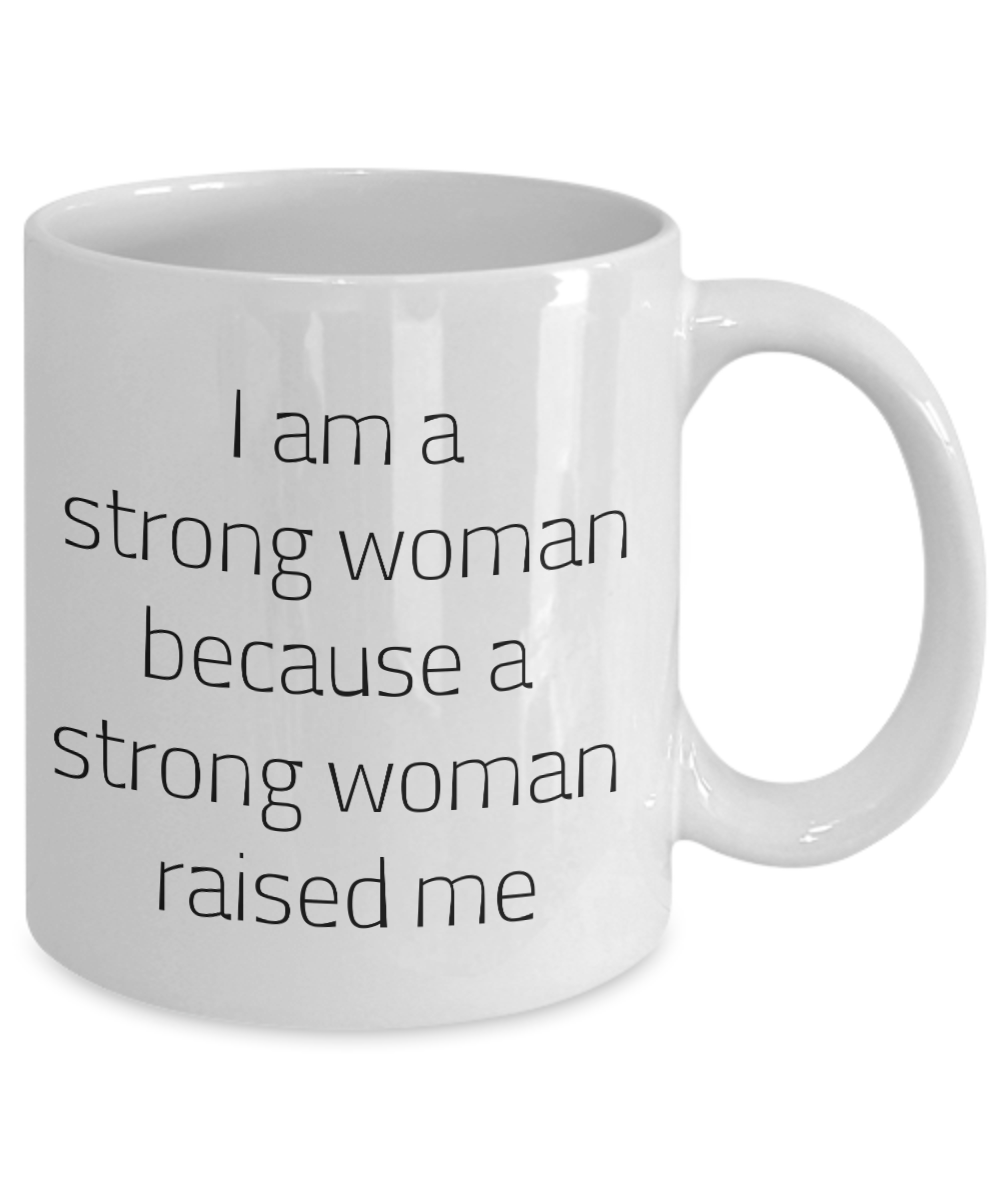 Strong woman mothers day mug