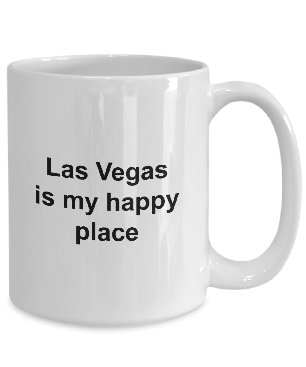 Las Vegas Mug - Las Vegas is My Happy Place - Unique Vegas Gift for Friend, Men, Women, Co-Worker