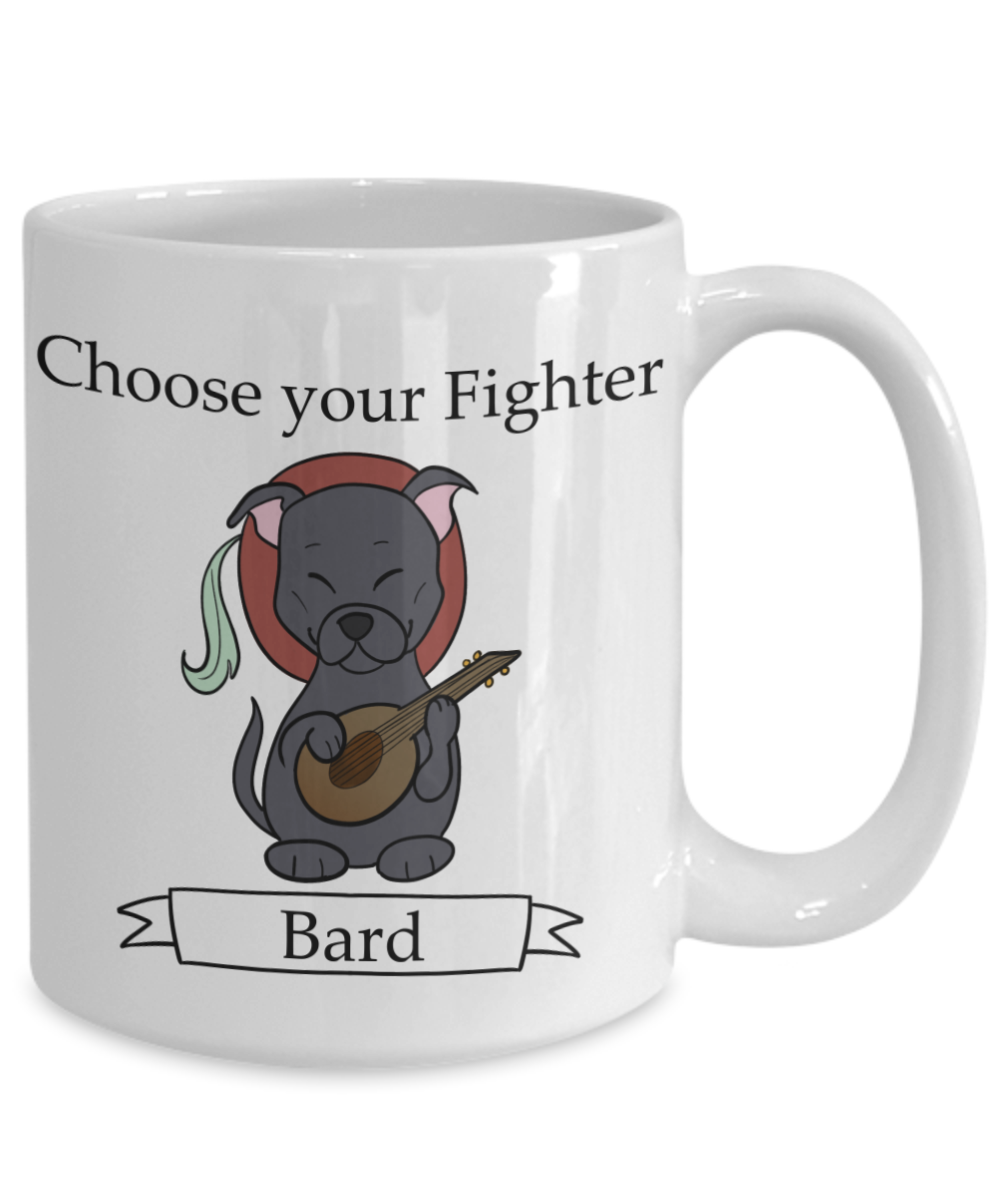 Dungeons and Dogs Bard mug