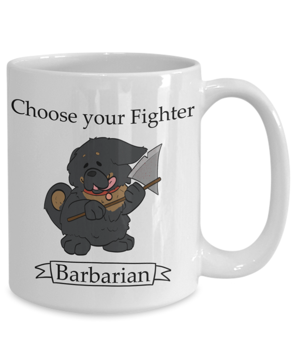 Dungeons and Dogs Barbarian Coffee Mug