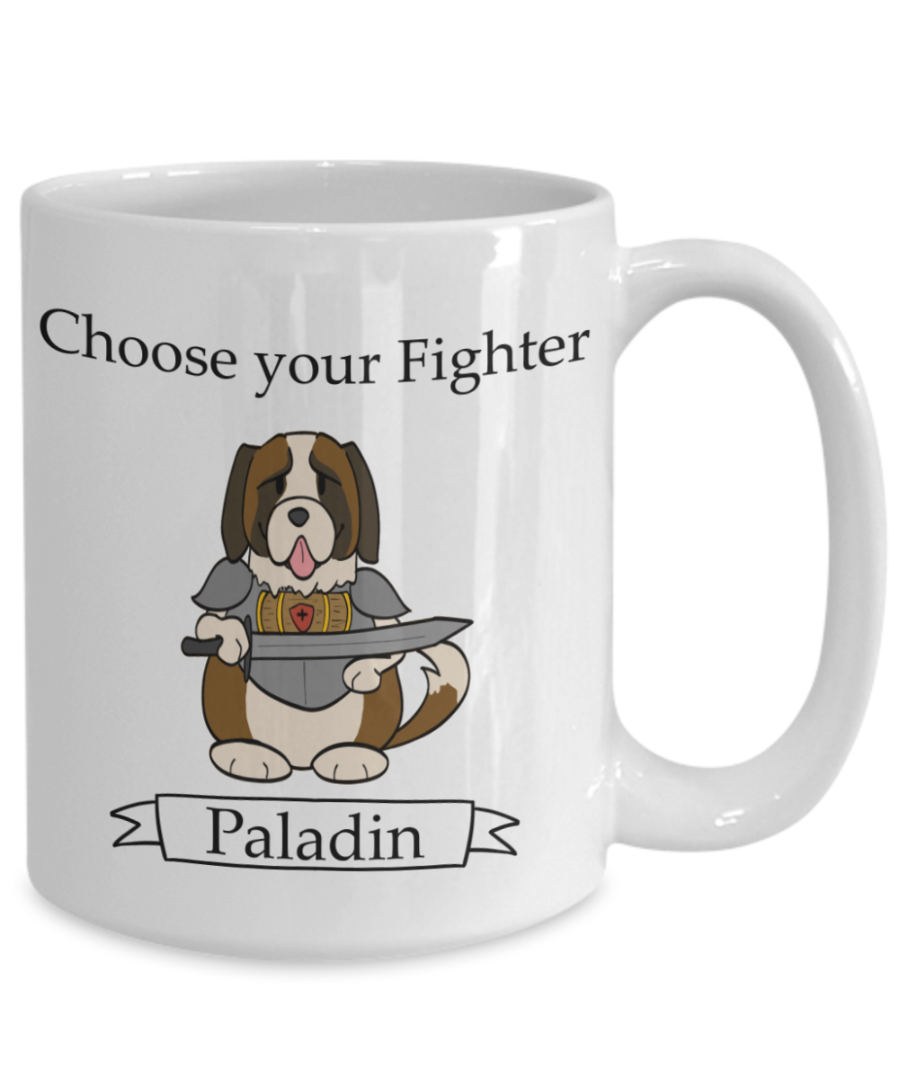Dungeons and Dogs Paladin Mug