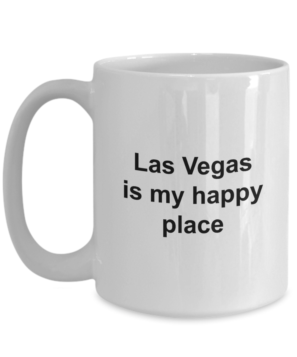Las Vegas Mug - Las Vegas is My Happy Place - Unique Vegas Gift for Friend, Men, Women, Co-Worker