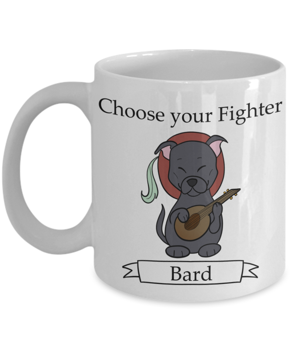 Dungeons and Dogs Bard mug