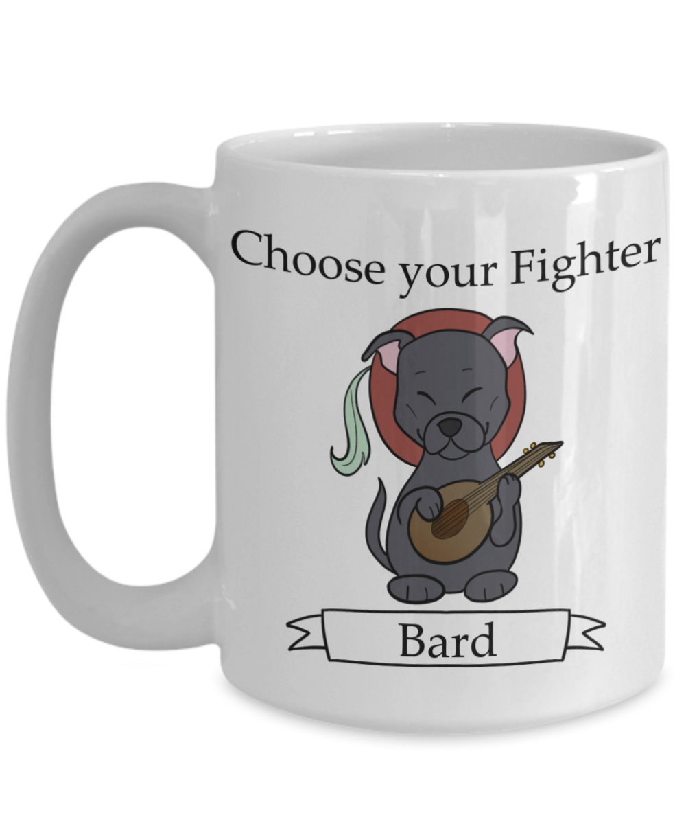 Dungeons and Dogs Bard mug