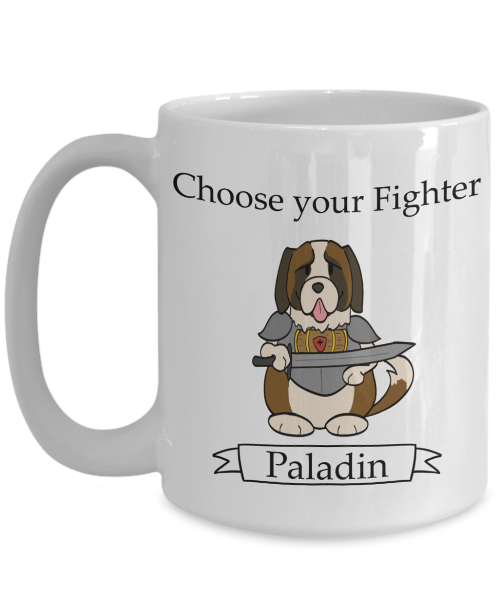 Dungeons and Dogs Paladin Mug