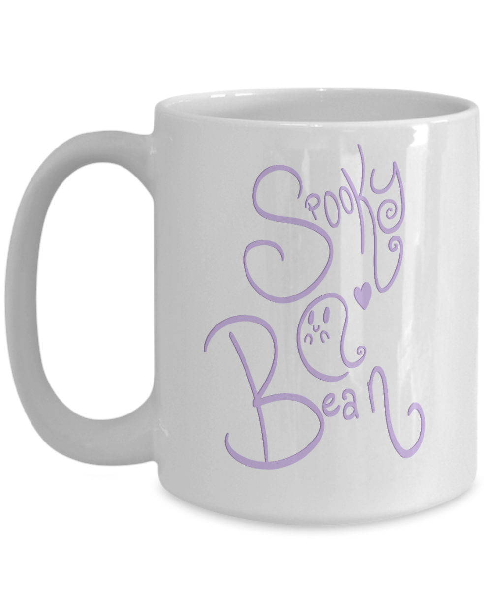 Spooky Bean Ghost 11oz / 15oz Coffee Mug