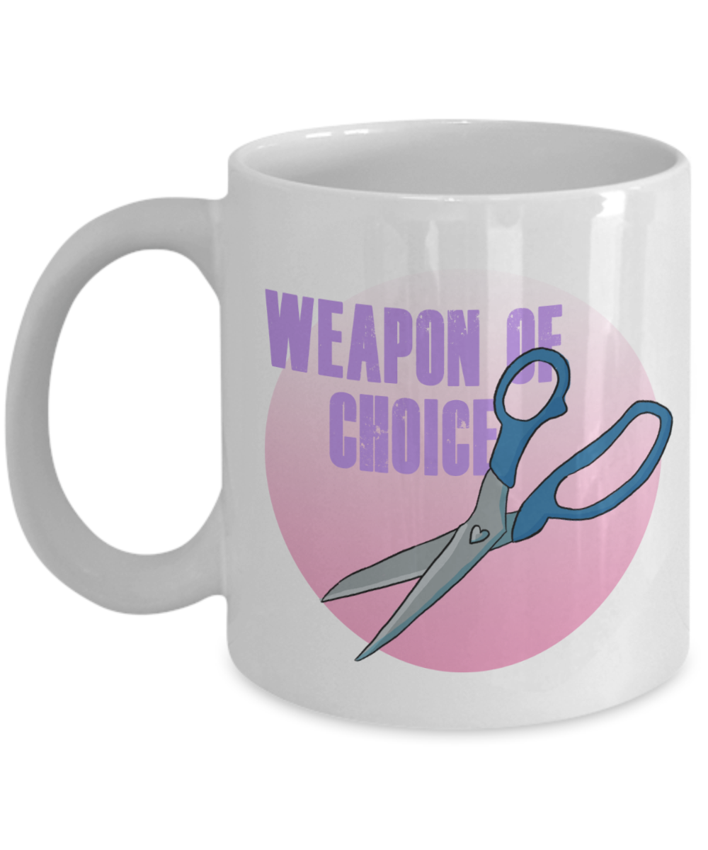 Weapon of choice Sewing 11oz / 15oz Coffee Mug