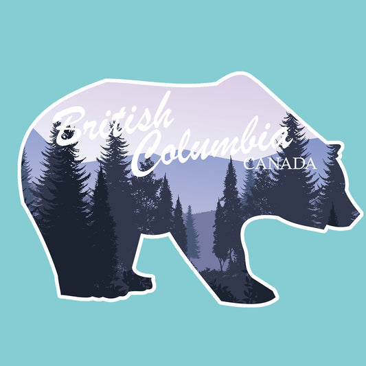 British Columbia Bear 3" Vinyl Sticker