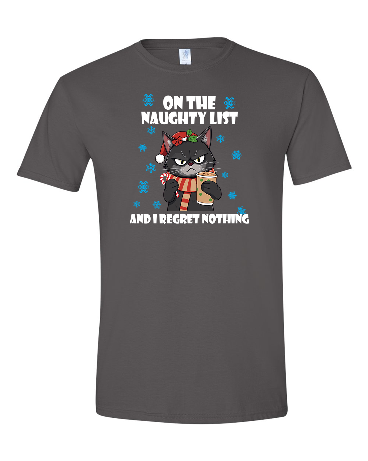 Christmas Cat on the Naughty List - Unisex T-Shirt