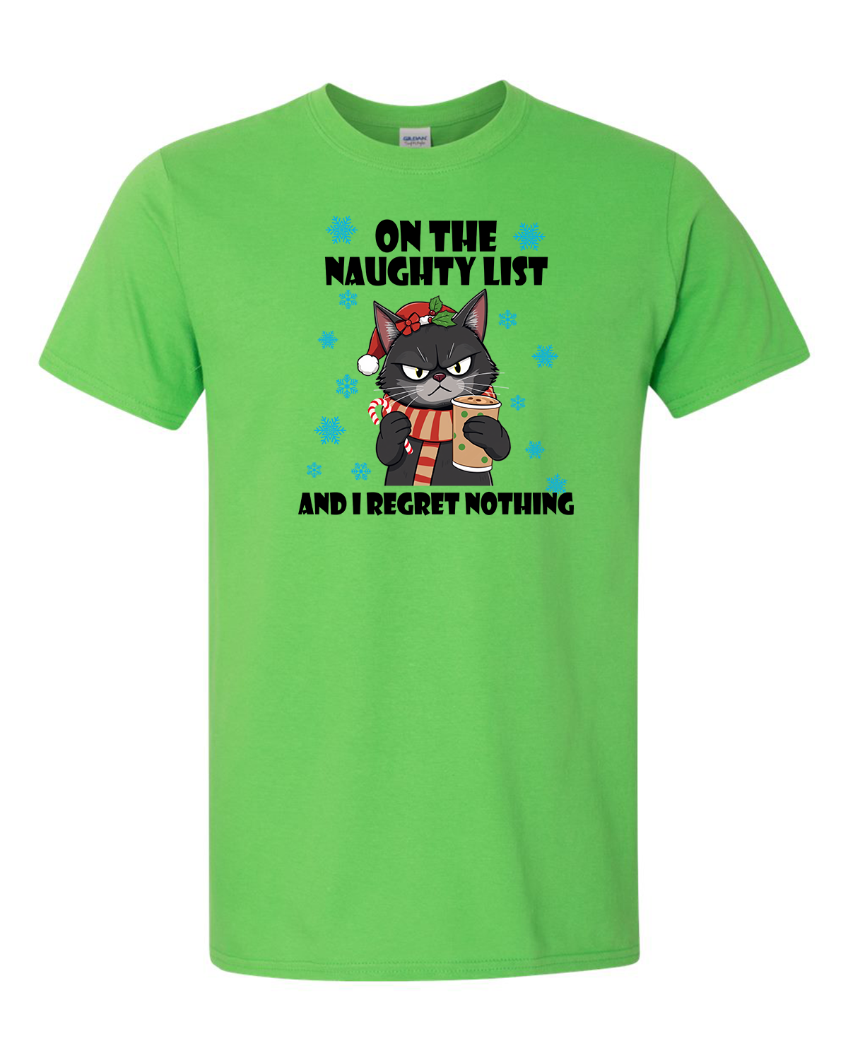 Christmas Cat on the Naughty List - Unisex T-Shirt