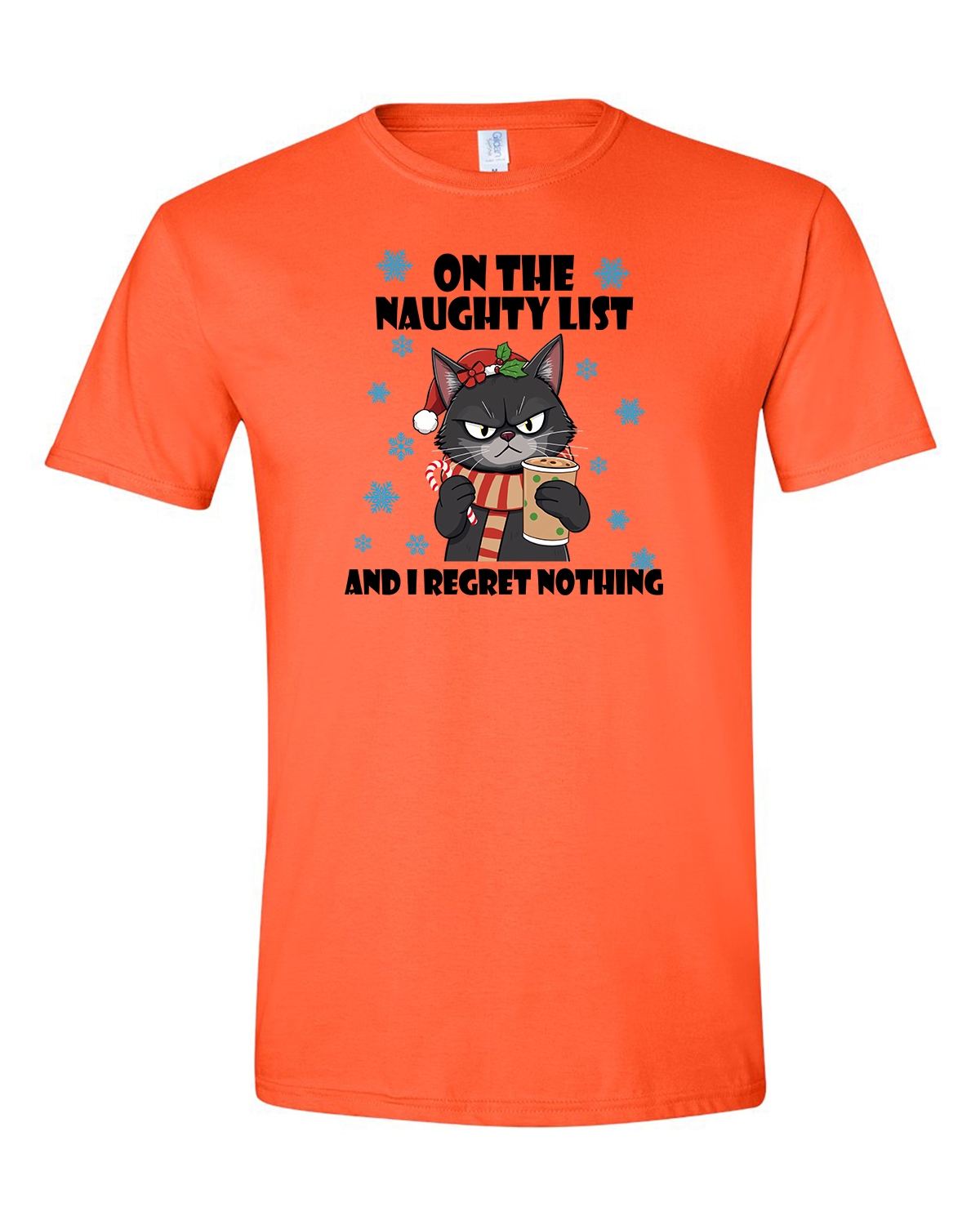 Christmas Cat on the Naughty List - Unisex T-Shirt