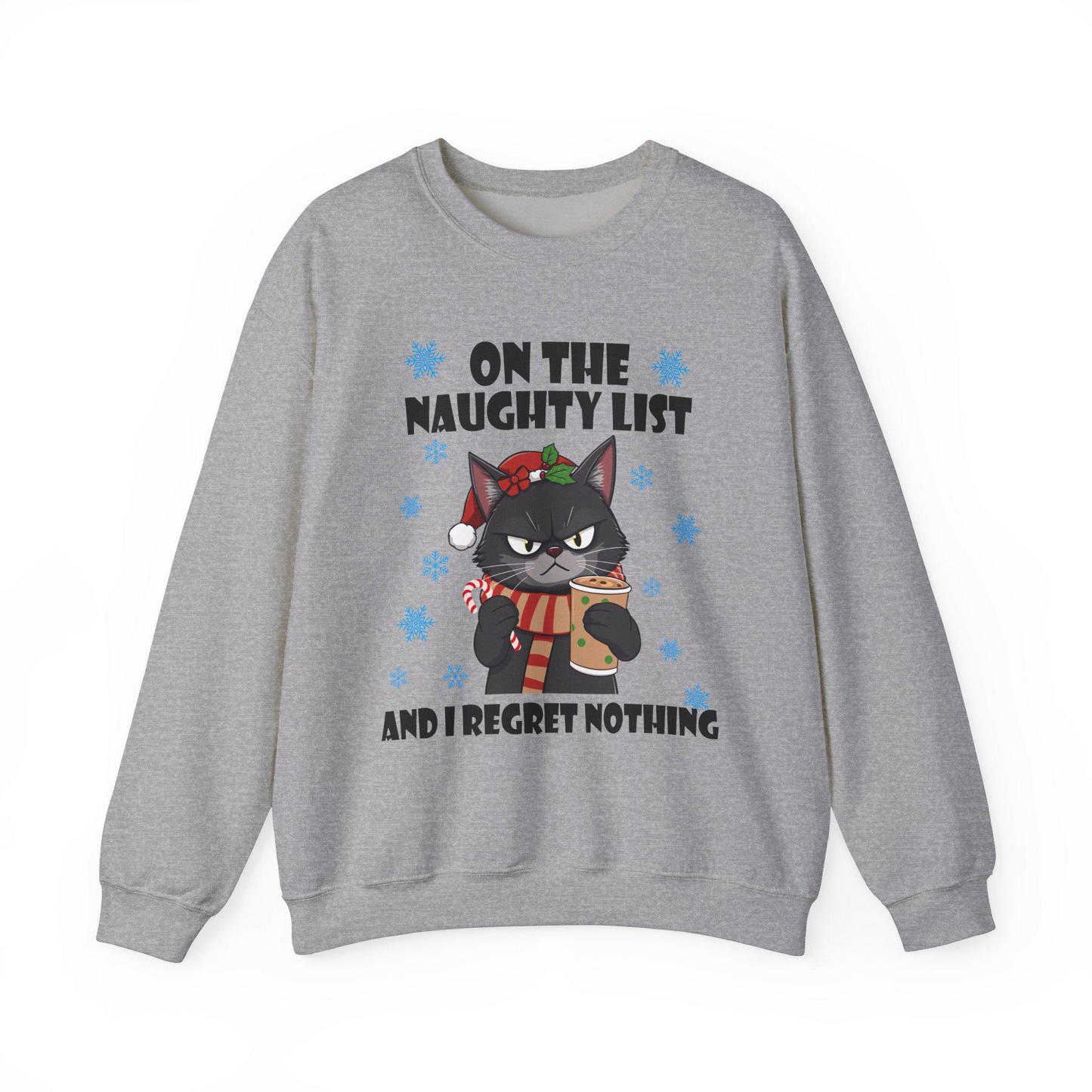 Christmas Cat on the Naughty List - Unisex Sweatshirt