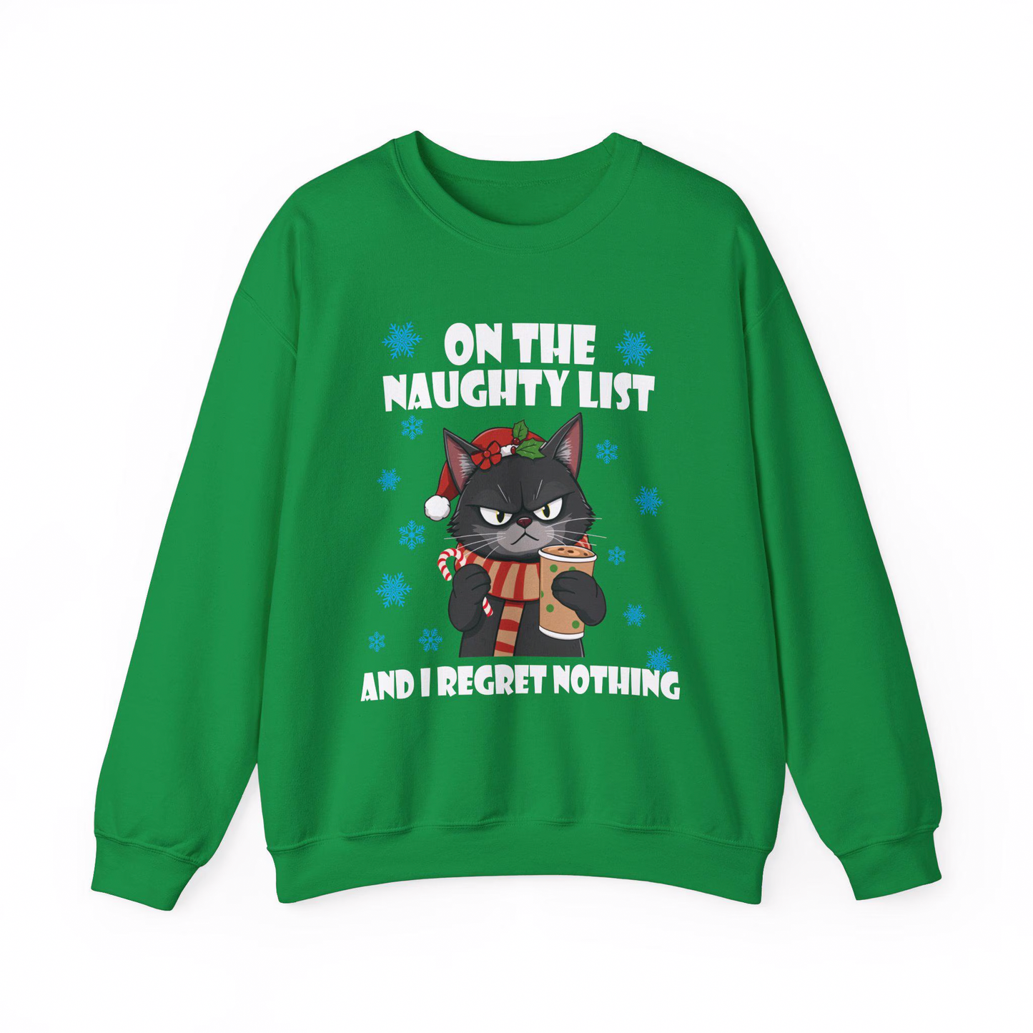 Christmas Cat on the Naughty List - Unisex Sweatshirt