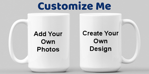 custom gift mugs perfect for birthdays, anniversaries, retirement, Christmas or any special event.