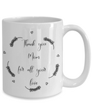 thank you mom coffee mug