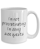 Doing side quests coffee mug