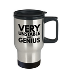 Very Unstable Mad Genius 14oz Stainless Steel TravelCoffee Mug