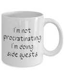 Doing side quests coffee mug