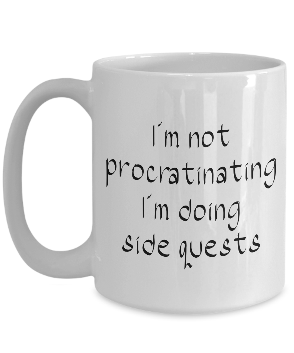 Doing side quests coffee mug