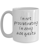 Doing side quests coffee mug