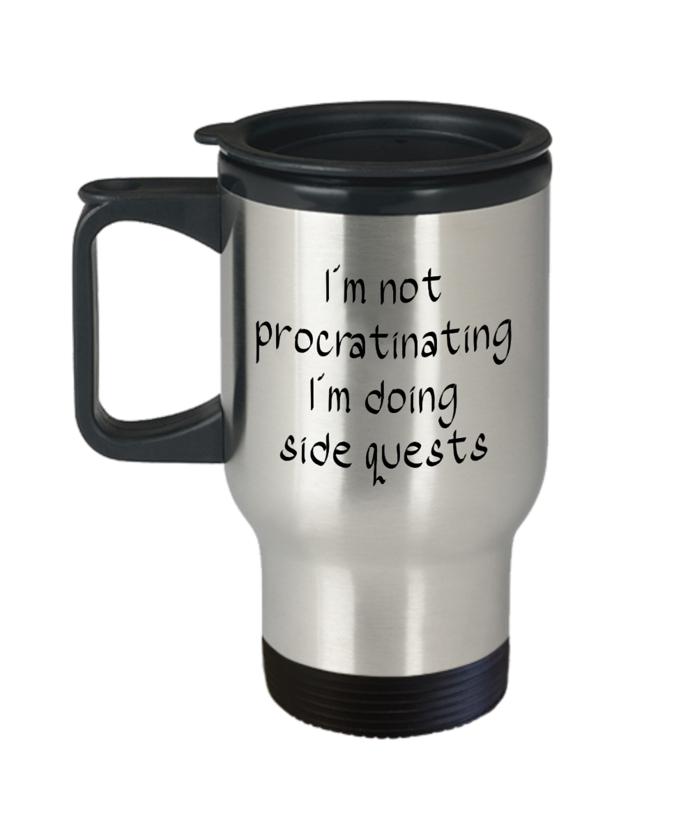 Side Quest Stainless Steel 14oz Travel Mug