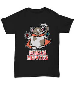 Dungeons and Dragons Dungeon Meowster Cute DnD Cat Unisex T-Shirt