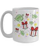 showered with gifts Animal Crossing mug
