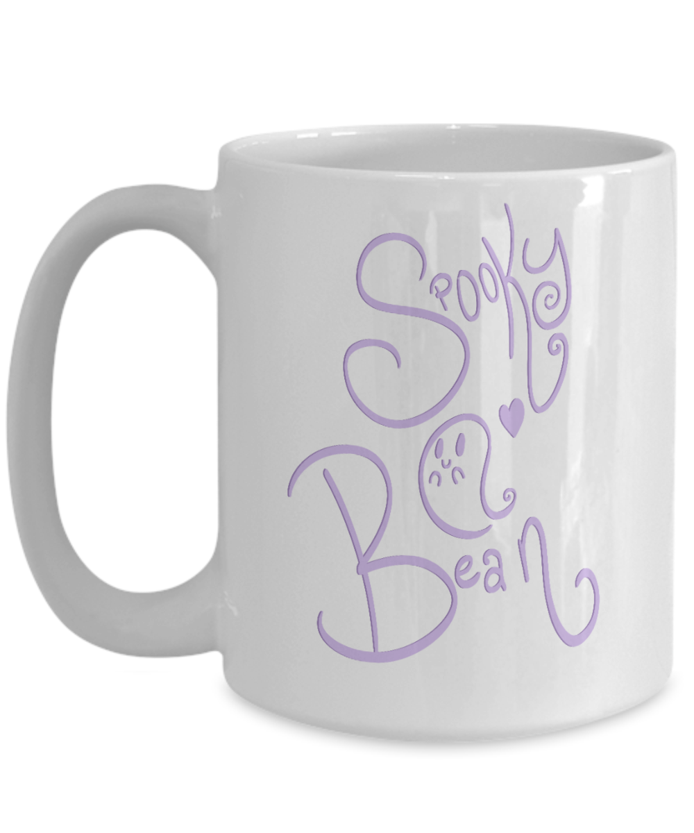 Spooky Bean Ghost 11oz  / 15oz Coffee Mug