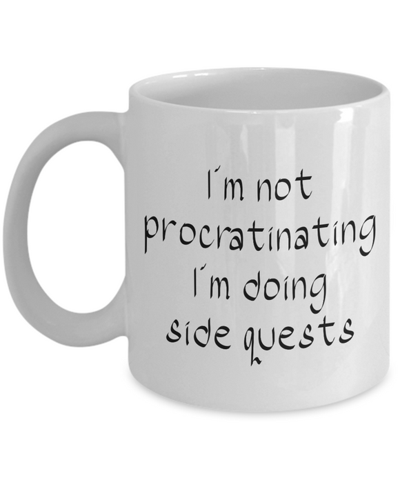 Doing side quests coffee mug