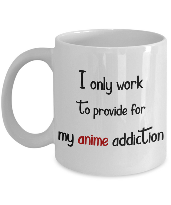 Work to provide for anime coffee mug