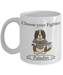 Dungeons and Dogs Paladin Mug