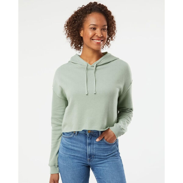 Women’s Lightweight Crop Hooded Sweatshirt Thumbnail