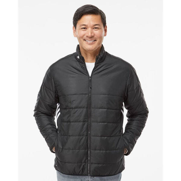 Men's 3-Stripes Puffer Full-Zip Jacket Thumbnail